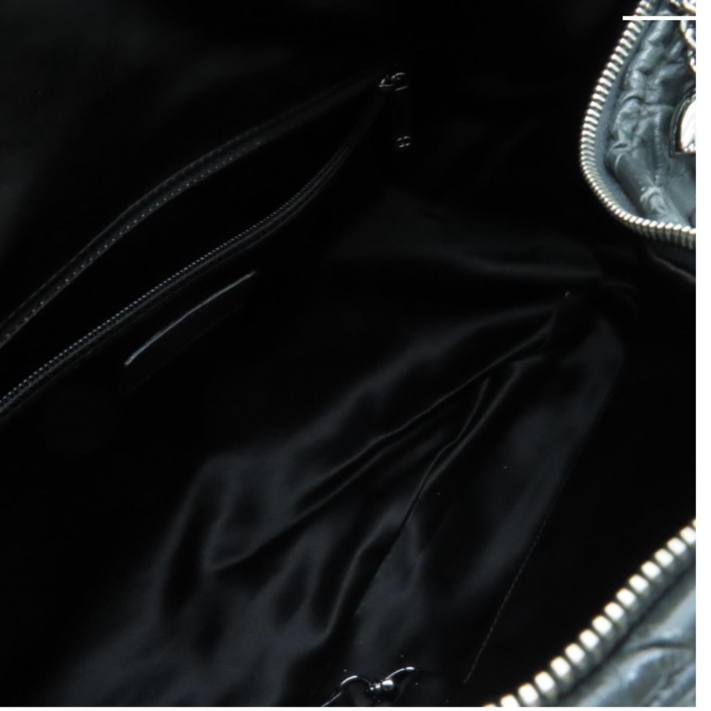 💎 CHANEL 💎 RARE CROISSANT ZIPPER CLOSURE REAL LEATHER - Picture 5 of 12